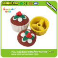 Christmas Creamy strawberries Cake  Eraser,Students  Eraser puzzle